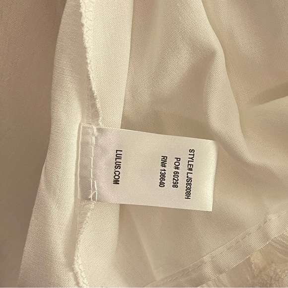 Lulus Ivory Backless Lace Star Spangled Romper - Small - EUC - Picture 8 of 10